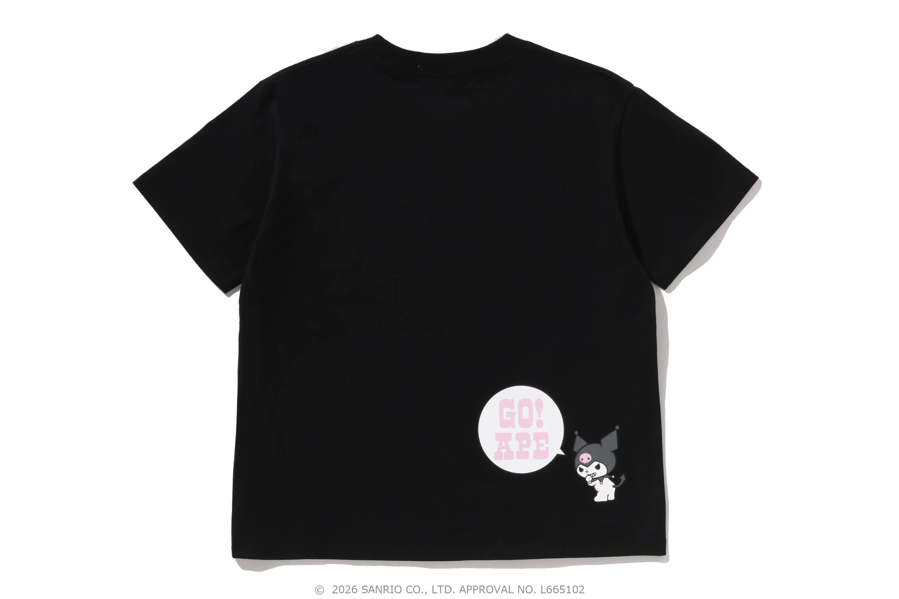 BAPE X KUROMI COLLEGE MINI TEE LADIES - Image 3