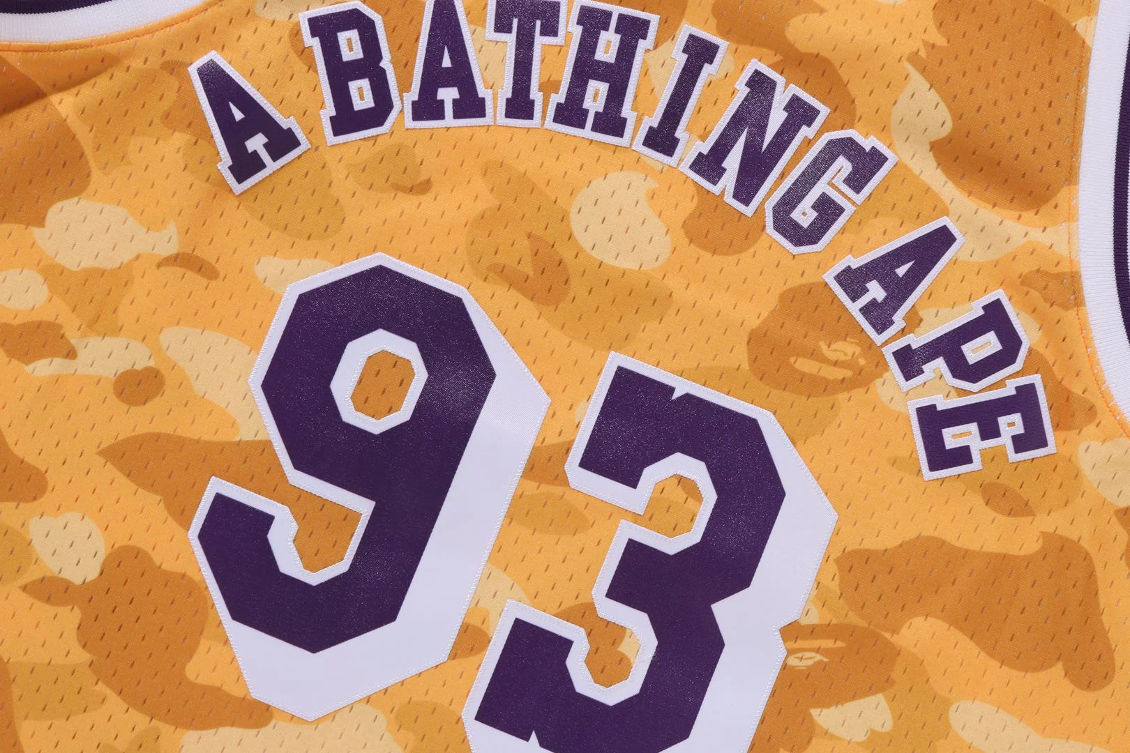BAPE X M&N NBA - LOS ANGELES LAKERS SWINGMAN JERSEY - Image 4