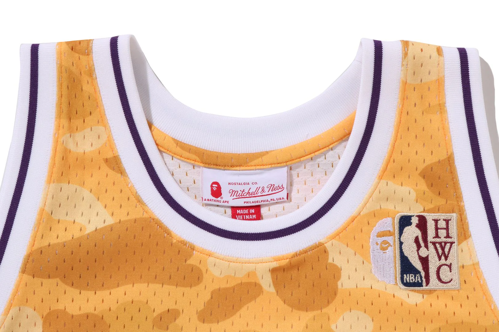 BAPE X M&N NBA - LOS ANGELES LAKERS SWINGMAN JERSEY - Image 6